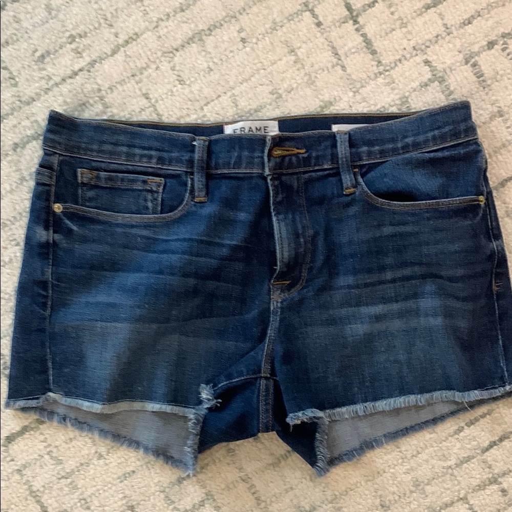 Frame Denim Le Cutoff Light Blue Shorts